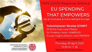 FEPS COVID Response Webinar: EU Spending that Empowers. For an inclusive and more resilient Europe