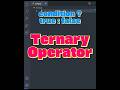 ✅ JavaScript Ternary Operator in Action!  #javascript #coding #ternaryoperator