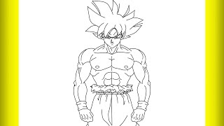 How to draw ultra Instinct Goku