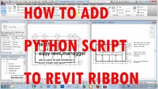 how to add python shell script to revit ribbon tutorial