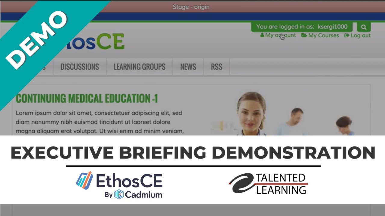 Cadmium Ethosce Lms 2022 Executive Briefing Demo Youtube