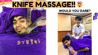 Our Crazy Massage experience - Ancient Art of Knife Massage, Taipei Taiwan 2019 | Shachi Mall