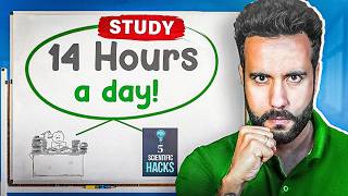 STUDY 14 hrs/day like a SUPERHUMAN - 5 Scientific HACKS! #science