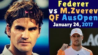 π
Roger Federer vs Mischa Zverev β Australian Open 2017 QF β Highlights HD β ITA Language π