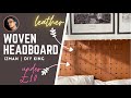 DIY KING | Easy and Cheap | Woven Leather Strap Headboard