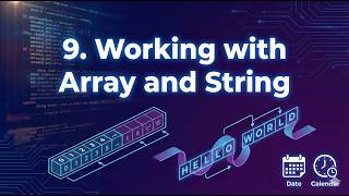 Standard 12 – Computer – Chapter 9 – Working with Array and String (English Medium) GSEB