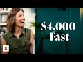 How to Save $4,000 Fast