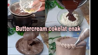 Cara membuat Buttercream cokelat enak dan mudah