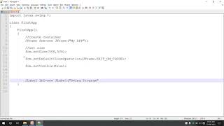 Adv Java session 17 simple swing application