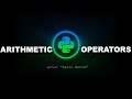 Arithmetic Operators - Python Programming