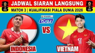 Jadwal Timnas Indonesia vs Vietnam Kualifikasi Piala Dunia 2026 Zona Asia