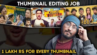How To Be Thumbnail EDITOR For Harsh Beniwal, Round2Hell, Mr.Beast (Hindi)