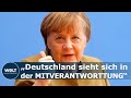 VIDEO-BOTSCHAFT: Merkel verspricht ärmeren Ländern Unterstützung beim Klimaschutz | WELT Dokument