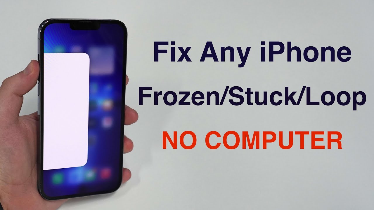 (NEW) Fix Any IPhone Frozen/Stuck/Loop Screen (How To Force Restart ...