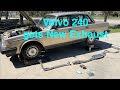 Volvo 240 DL gets new OEM Volvo exhaust system. Front to back.