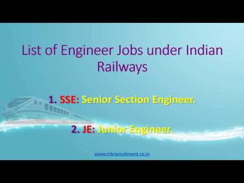 Upcoming RRB JE SSE Jobs - Indian Railway Engineer Jobs 2017 Upcoming RRB JE SSE Jobs - Indian Railway Engineer Jobs 2017