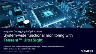 System wide functional monitoring with Tessent UltraSight for insightful debugging & optimization