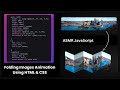 Folding Images Animation Using HTML & CSS | ASMR Video