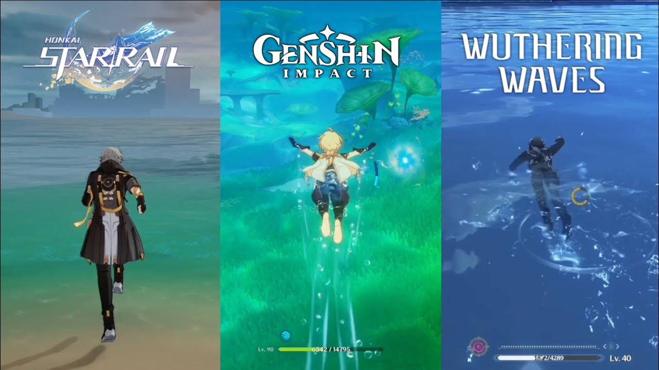 Main Character Comparison Genshin Impact Vs Honkai Star Rail Vs