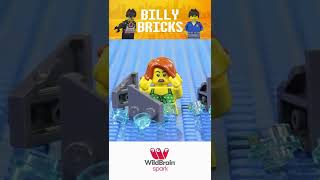 LEGO Shark Attack Fail STOP MOTION | Billy Bricks #Shorts