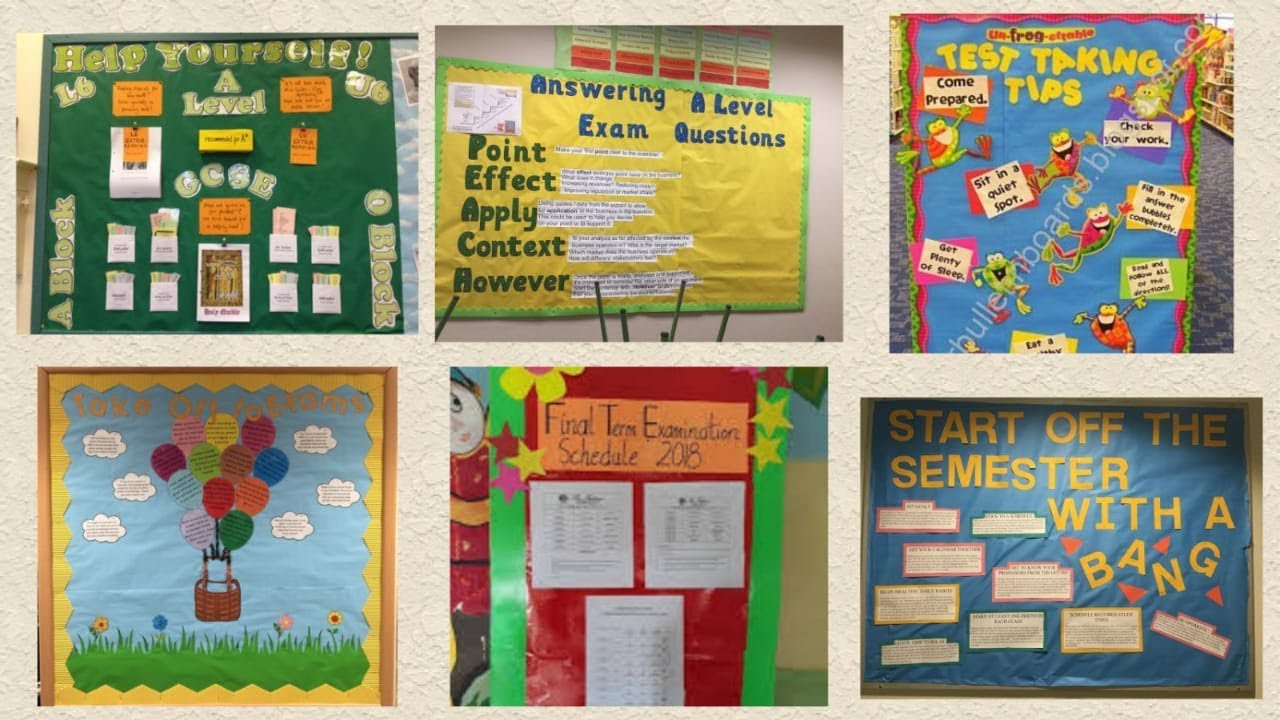 Test Taking Tips Bulletin Board