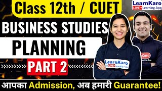 CUET 2024 Business Studies | Planning