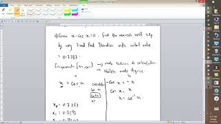 Topic 2:Numerical Method Fixed Point Iteration Example 1