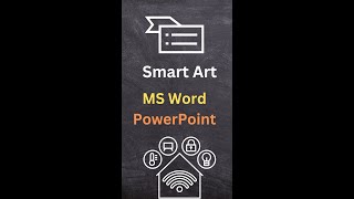 Smart Art in MS Word-PowerPoint #shorts #ytshorts #youtubeshorts #msword #shorstvideo