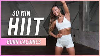 30 MIN FULL BODY HIIT Workout | Burn Lots Of Calories (No Equipment, No Repeat)