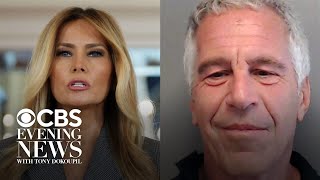 Melania gives statement on Jeffrey Epstein, diverging from Trump