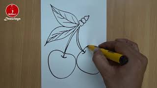 How to draw fruits easy | Fruits drawing for beginners | Learn Drawing and Coloring
