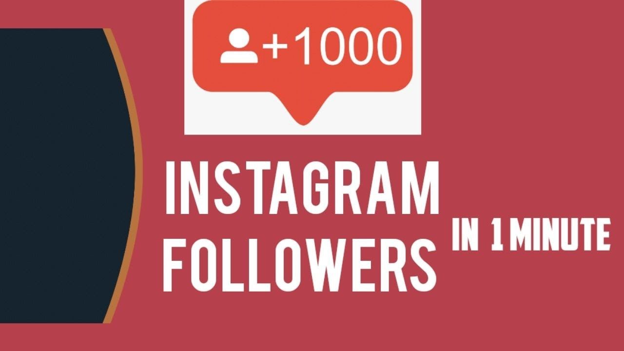 How To Increase Instagram Followers | 1000 Followers In 1 Minute | 100% ...