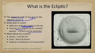Celestial Sphere - The Ecliptic