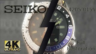 Restoration of a rusted Seiko 4205-0155