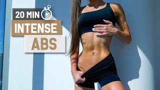 20 MIN INTENSE HIIT ABS - At Home Workout // No Equipment