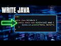 1.4 Writing Your First Java Program