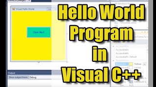 Visual Hello World in Visual C++