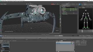Mech Quadruped Animations in MotionBuilder