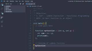 #10.1 DART - Lambda Expression (Functional Programming) | Dart For Flutter