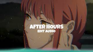 After Hours - The Weeknd [Edit audio]