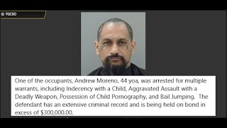 Tom Green County Sheriff's Office arrests 44yo Andrew Moreno for Indecency with a Child & more
