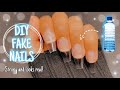 How to make fake nails that look real with plastic 2021 | DIY strong waterproof nails at home