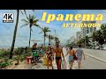 🇧🇷 IPANEMA BEACH AFTERNOON WALK 4K ⁶⁰ | RIO DE JANEIRO, BRAZIL