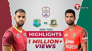 Highlights | Bangladesh vs West Indies | 2nd T20 | T Sports