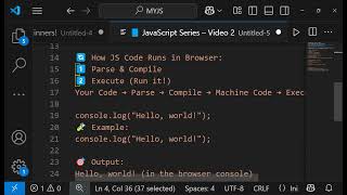 How JavaScript Executes in Browser | JS Engine + Call Stack Explained