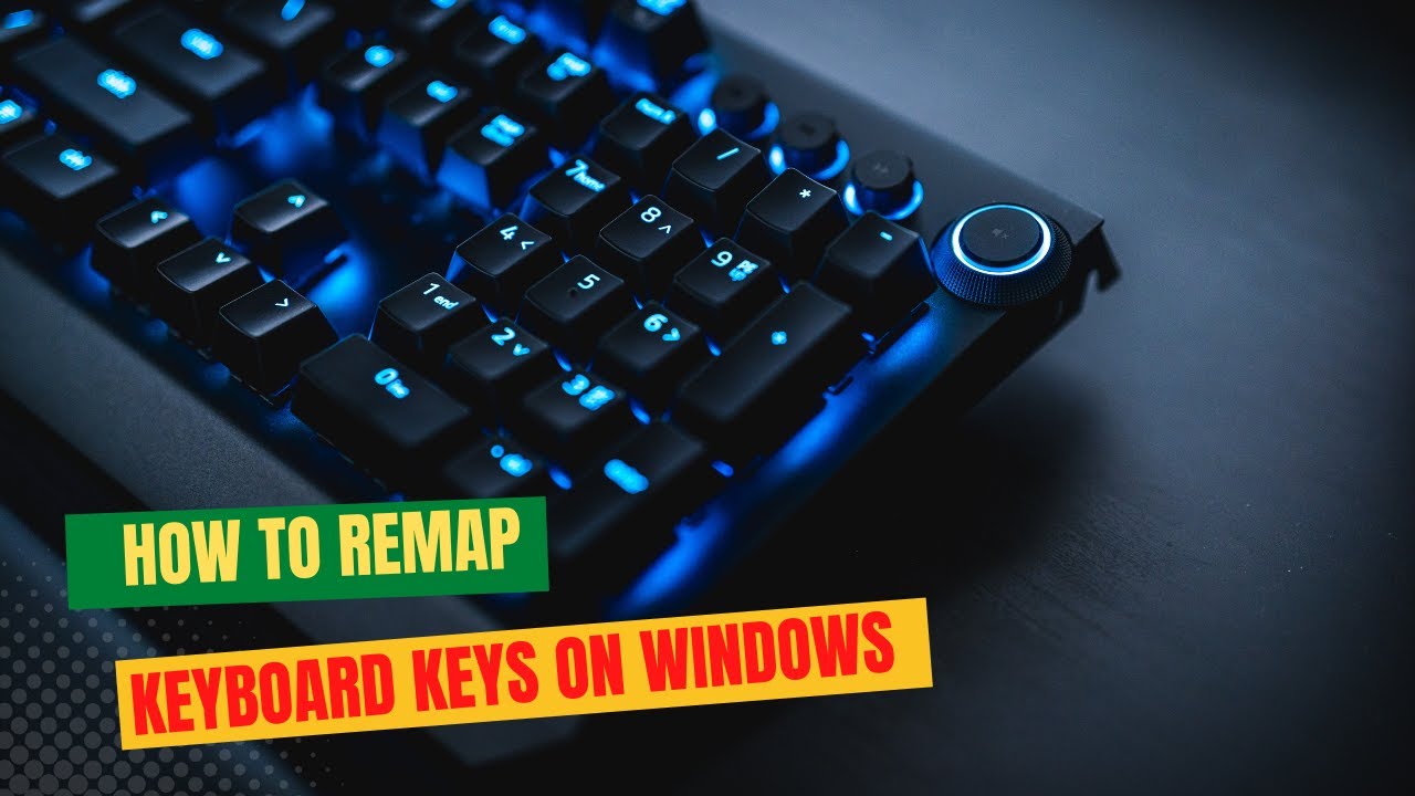 How To Remap Keyboard Keys On Windows 10 | 11 - YouTube