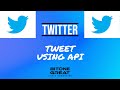 [Twitter][Python API] How to tweet and send message using API