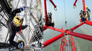 Unbelievable Chinese Power Line Workers Are Doing Something Extraordinary
