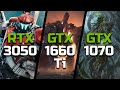 RTX 3050 vs GTX 1660 Ti vs GTX 1070 - Test in 8 Games