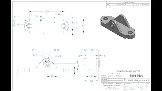 Solid Edge Tutorial - Practice for Beginners # 2